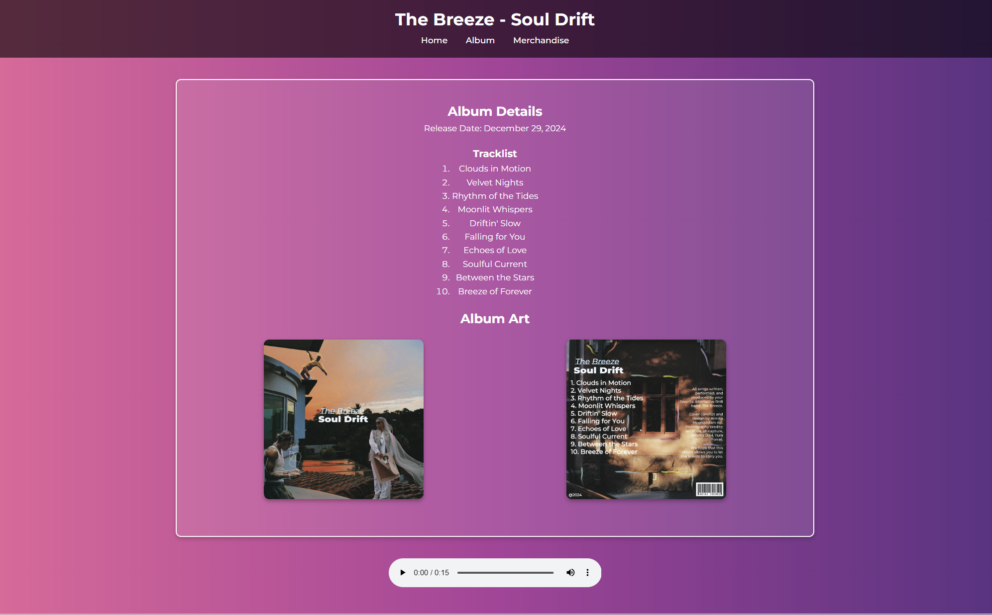 The Breeze website preview